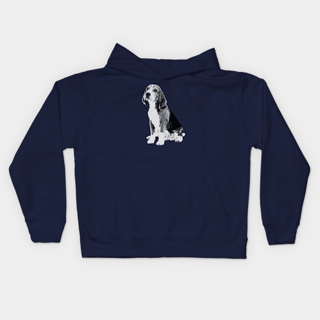 beagle Kids Hoodie by big_owl